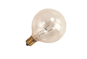 GoodBulb Incandescent Decorative Clear Globe G16 Bulb | Candelabra Base | 15W | 130V | Dimmable