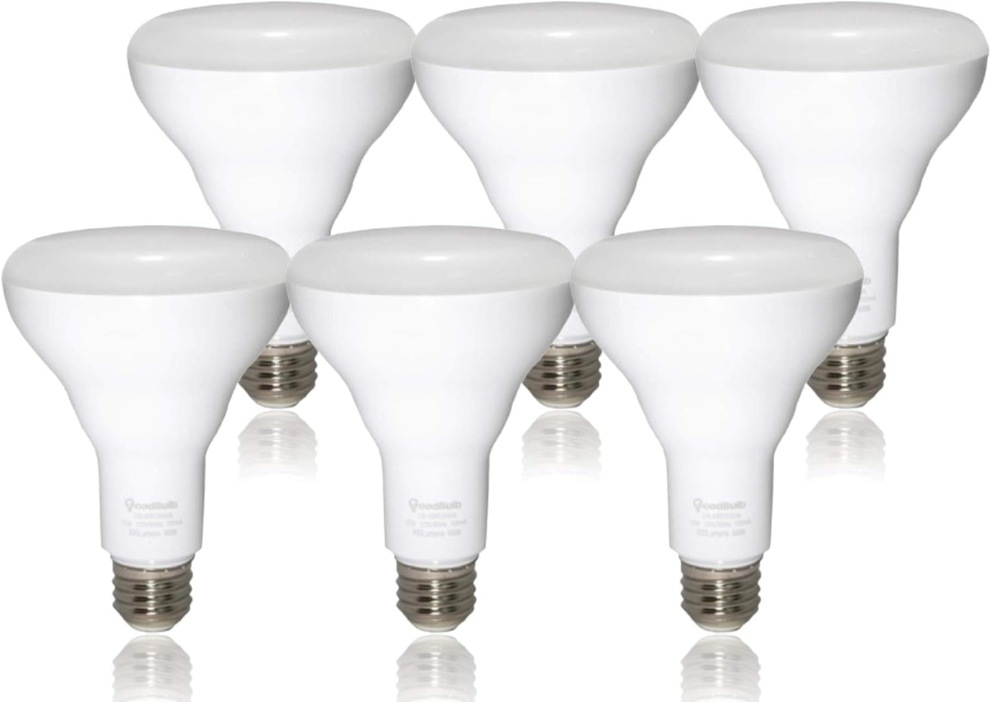 GoodBulb 12W LED BR30 Freezer Light Bulb | 60W Equivalent Flood Light | 5000K Daylight White | E26 Base | Energy Efficient Non-Dimmable LED Bulb (12-Pack)