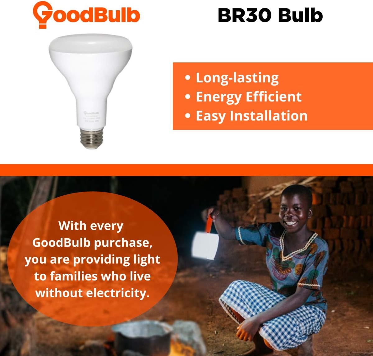 GoodBulb 12W LED BR30 Freezer Light Bulb | 60W Equivalent Flood Light | 5000K Daylight White | E26 Base | Energy Efficient Non-Dimmable LED Bulb (12-Pack)