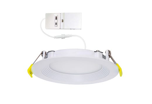 Commercial Slim Downlight 4 Inch 13W Lumen Select 660-820-1075lm 2700-5000K Color Selectable Baffle Trim 120-277V Dimmable TRIAC-ELV  0-10V