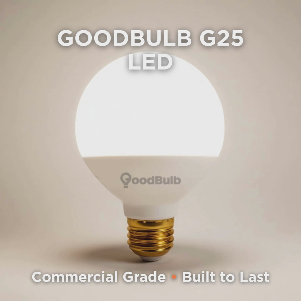 G25 LED Vanity Globe — Daylight 5000K, 60W Equal