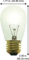 11W S14 Clear 130V Bulb – Durable & Bright