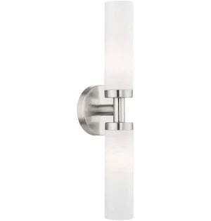 Aspen 2 Light Brushed Nickel ADA Vanity Sconce