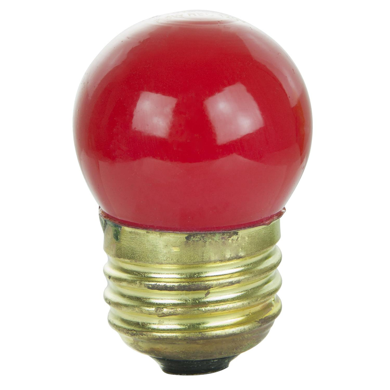 7.5W S11 Ceramic Red Superior Life – E26 Medium Base, 130V Long-Life Decorative Lamp